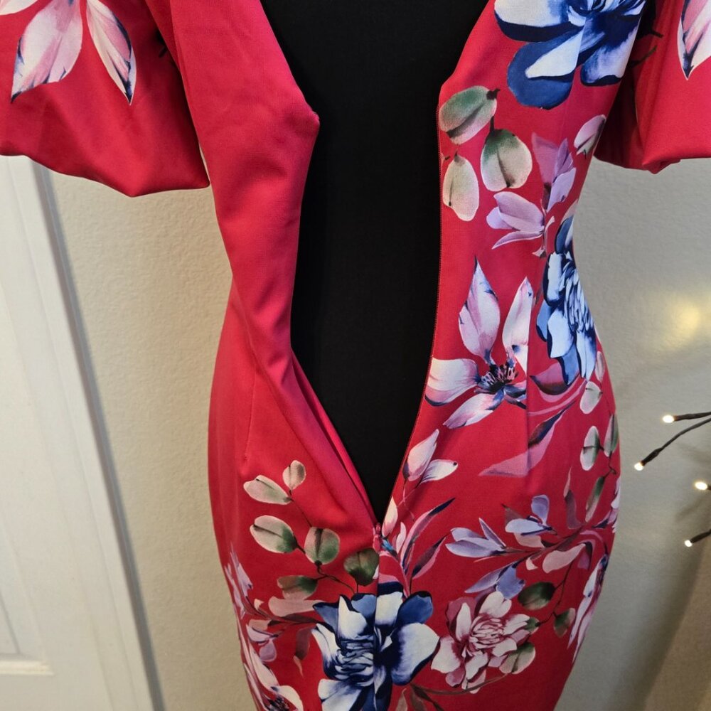 Guess Size 6 Pink/Floral Cocktail Dress - EUC - Picture 4 of 5